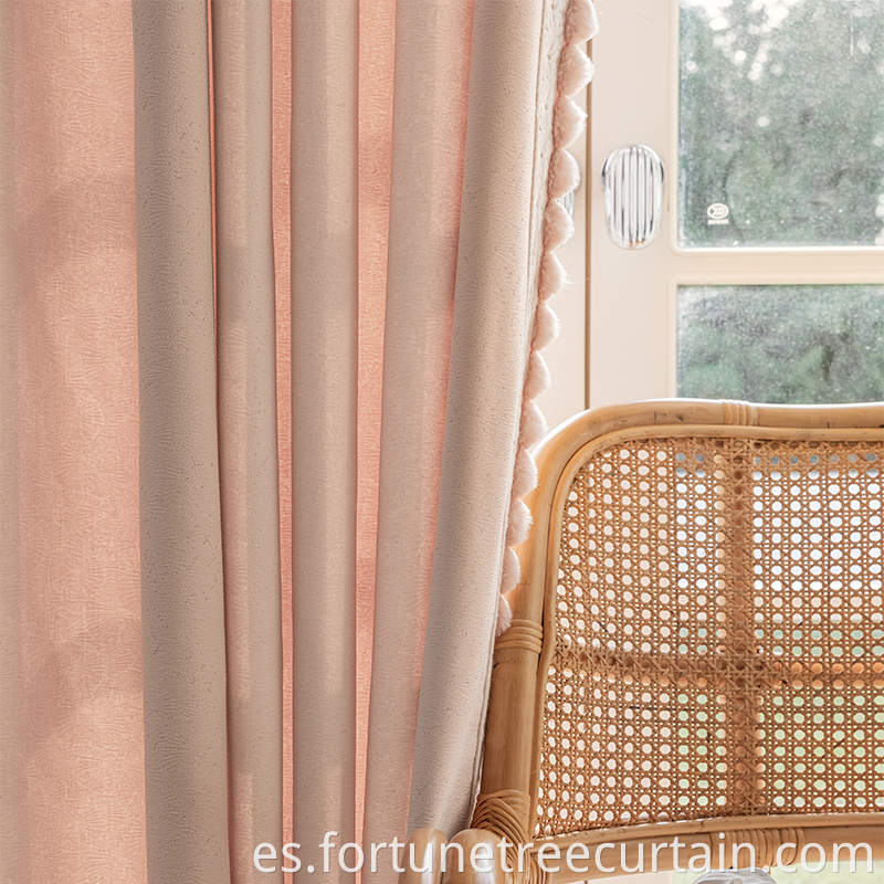 Embroidered Chenille Blackout Curtain